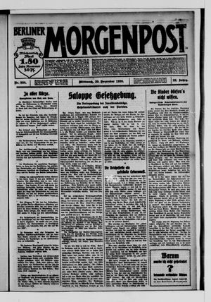 Berliner Morgenpost on Dec 29, 1920