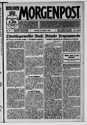 Berliner Morgenpost vom 21.01.1921