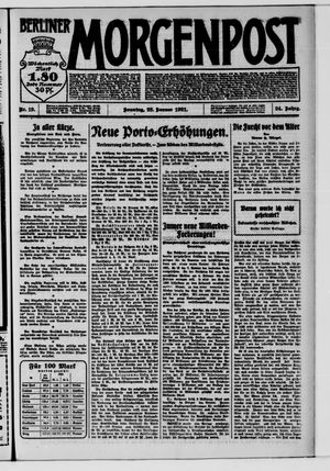 Berliner Morgenpost vom 23.01.1921