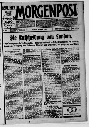 Berliner Morgenpost on Mar 4, 1921