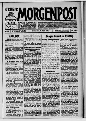 Berliner Morgenpost vom 16.04.1921