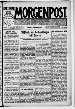 Berliner Morgenpost vom 09.09.1921