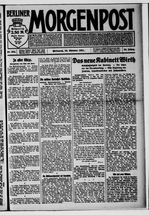 Berliner Morgenpost vom 26.10.1921