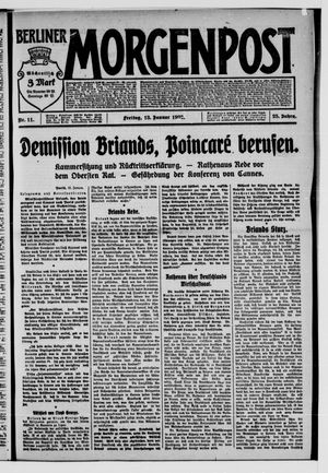 Berliner Morgenpost vom 13.01.1922