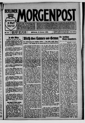 Berliner Morgenpost vom 18.01.1922