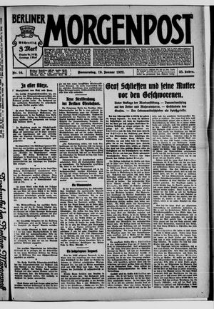 Berliner Morgenpost on Jan 19, 1922