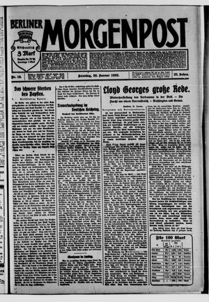 Berliner Morgenpost on Jan 22, 1922