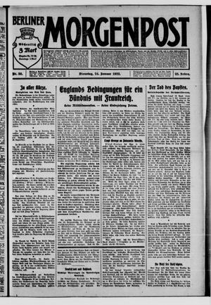 Berliner Morgenpost on Jan 24, 1922