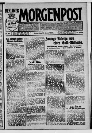 Berliner Morgenpost vom 26.01.1922