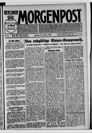 Berliner Morgenpost vom 27.01.1922