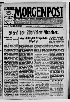 Berliner Morgenpost on Feb 5, 1922