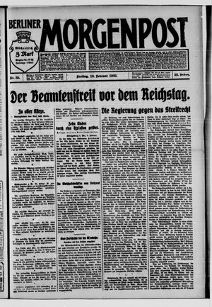 Berliner Morgenpost on Feb 10, 1922