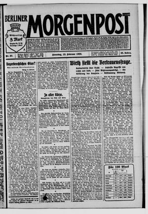 Berliner Morgenpost vom 12.02.1922