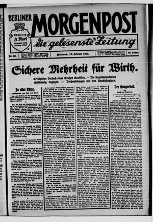 Berliner Morgenpost on Feb 15, 1922
