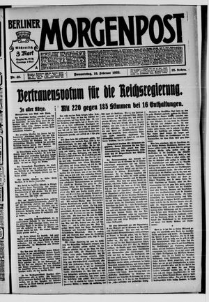 Berliner Morgenpost on Feb 16, 1922