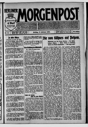 Berliner Morgenpost vom 17.02.1922