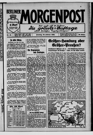 Berliner Morgenpost on Feb 26, 1922
