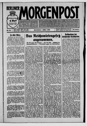 Berliner Morgenpost on Mar 4, 1922