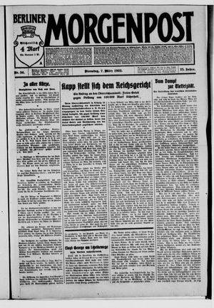 Berliner Morgenpost vom 07.03.1922