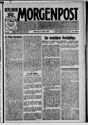 Berliner Morgenpost vom 31.05.1922