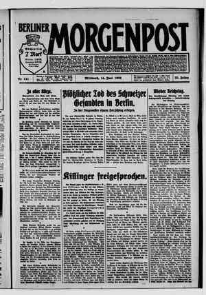 Berliner Morgenpost vom 14.06.1922