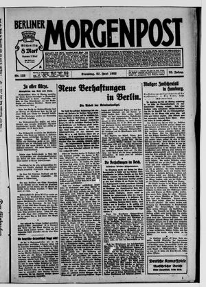 Berliner Morgenpost on Jun 27, 1922