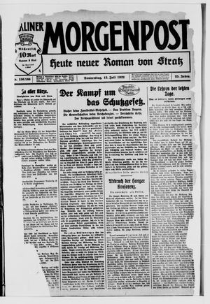 Berliner Morgenpost on Jul 13, 1922