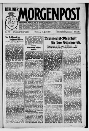 Berliner Morgenpost on Jul 19, 1922