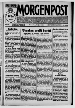 Berliner Morgenpost on Jul 20, 1922