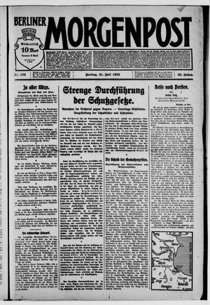 Berliner Morgenpost vom 21.07.1922