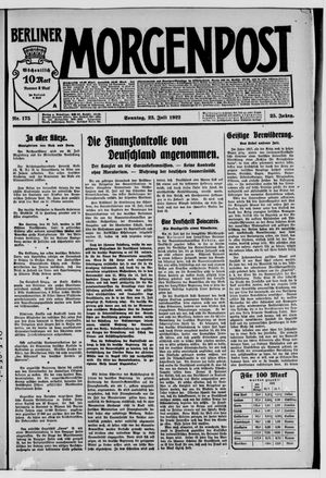 Berliner Morgenpost vom 23.07.1922