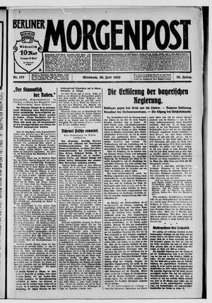 Berliner Morgenpost on Jul 26, 1922