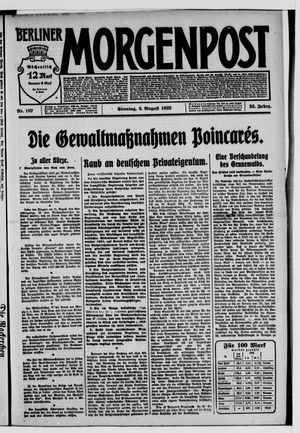 Berliner Morgenpost vom 06.08.1922