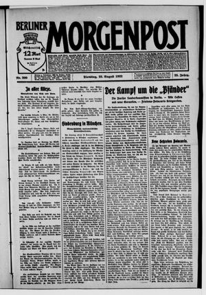 Berliner Morgenpost on Aug 22, 1922