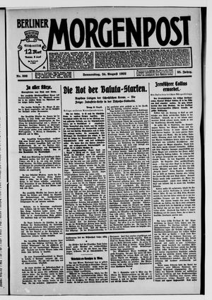 Berliner Morgenpost vom 24.08.1922