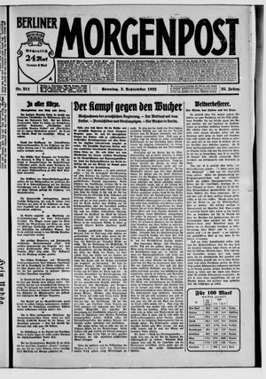 Berliner Morgenpost on Sep 3, 1922