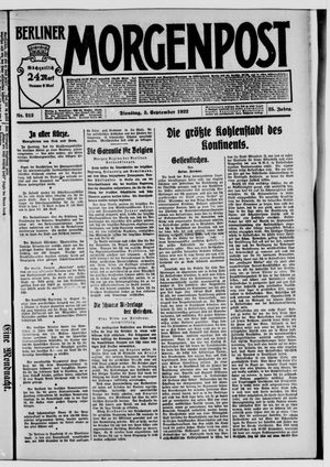 Berliner Morgenpost on Sep 5, 1922