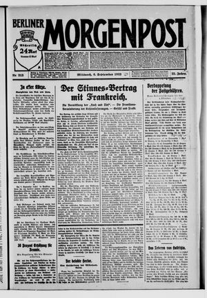 Berliner Morgenpost vom 06.09.1922
