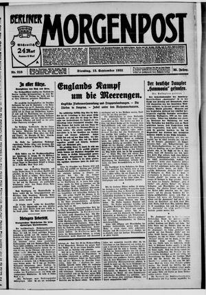 Berliner Morgenpost vom 12.09.1922