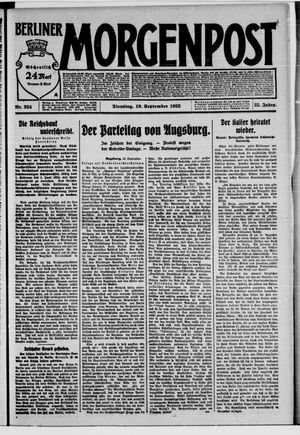Berliner Morgenpost on Sep 19, 1922