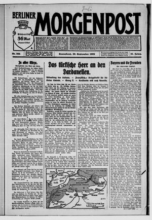 Berliner Morgenpost on Sep 30, 1922