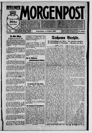 Berliner Morgenpost on Oct 5, 1922