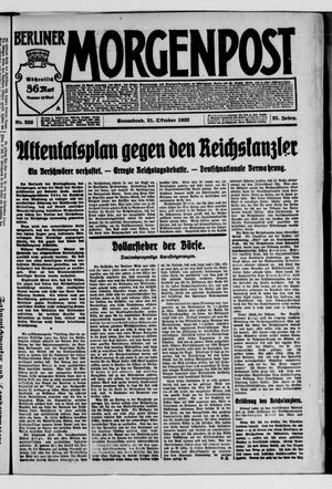 Berliner Morgenpost on Oct 21, 1922