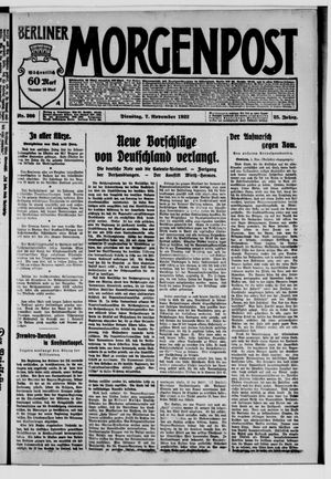 Berliner Morgenpost on Nov 7, 1922