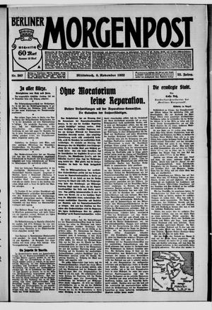 Berliner Morgenpost on Nov 8, 1922