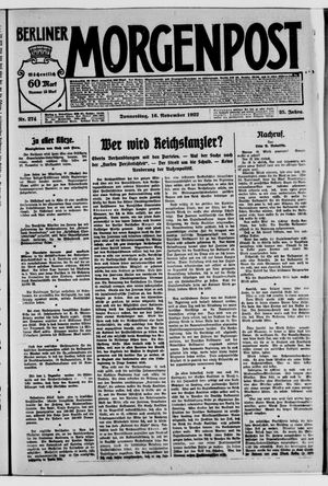 Berliner Morgenpost vom 16.11.1922