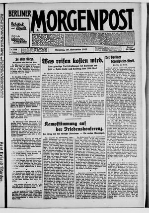 Berliner Morgenpost on Nov 28, 1922