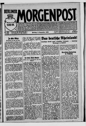 Berliner Morgenpost on Dec 8, 1922
