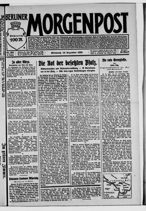 Berliner Morgenpost vom 13.12.1922