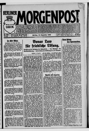 Berliner Morgenpost vom 15.12.1922